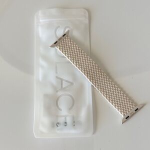 Braided Nylon Watch Band - Cream